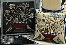 Click/tap for more details of Colonial Blooms (cross stitch) by The Scarlett House
