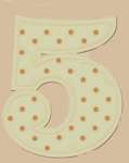 Click for more details of Color Magic Embossed Jumbo Numbers (embellishments) by American Crafts