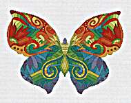 Click for more details of Colorful Butterfly (cross stitch) by Artmishka