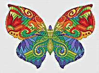 Click for more details of Colorful Butterfly (cross stitch) by Artmishka