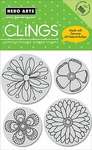 Click for more details of Colour Me Flowers Unmounted Cling Rubber Stamps (stamps) by Hero Arts
