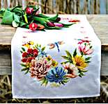 Colourful Flowers Table Runner