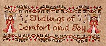 Click/tap for more details of Comfort and Joy (cross stitch) by Country Cottage Needleworks