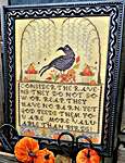 Click/tap for more details of Consider The Ravens (cross stitch) by Quaint Rose Needlearts