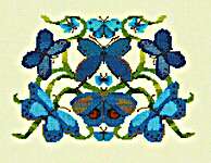 Click for more details of Cool Butterflies (cross stitch) by Nora Corbett