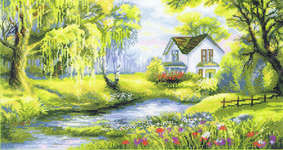 Click for more details of Corner of Paradise (cross stitch) by Riolis