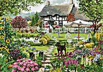 Click/tap for more details of Cottage Garden (cross stitch) by Luca - S