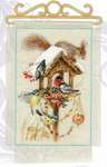 Click/tap for more details of Cottage Garden Winter (cross stitch) by Riolis