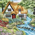 Click for more details of Cottage Stream (cross stitch) by Anchor