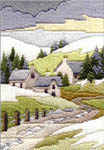 Click for more details of Cottages Winter (long-stitch) by Rose Swalwell