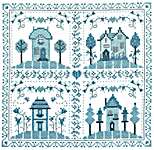 Click for more details of Country Blue Village (cross stitch) by Imaginating