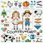 Click for more details of Country Farm (cross stitch) by Soda Stitch