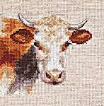Click for more details of Cow (cross stitch) by Alisa