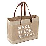 Click for more details of Craft Bag: Shoulder Tote : Make Sleep Repeat (miscellaneous) by Hobby Gift