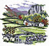 Click for more details of Cragside Farm (cross stitch) by Rose Swalwell