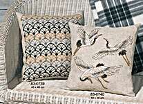 Click for more details of Crane Cushion (cross stitch) by Permin of Copenhagen