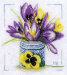 Click for more details of Crocus (cross stitch) by Marjolein Bastin