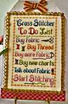 Click/tap for more details of Cross Stitch To Do List (cross stitch) by Pickle Barrel Designs