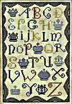 Click/tap for more details of Crowns Of Blue (cross stitch) by Kathy Barrick