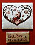 Click/tap for more details of Cuori I Love Cross Stitch (cross stitch) by Serenita di Campagna