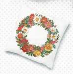Click for more details of Cushion Front with Roses (cross stitch) by Thea Gouverneur