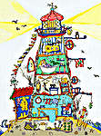 Click/tap for more details of Cut Thru' Lighthouse (cross stitch) by Bothy Threads