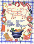 Click for more details of Cuts of Pork (cross stitch) by Eva Rosenstand