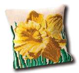 Click for more details of Daffodil Cushion Front (tapestry) by Thea Gouverneur