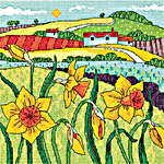 Click for more details of Daffodil Landscape (cross stitch) by Karen Carter