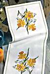 Click for more details of Daffodil Table Runner (cross stitch) by Permin of Copenhagen