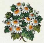 Click for more details of Daisies (cross stitch) by Eva Rosenstand
