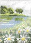 Click for more details of Daisies on a river bank (cross stitch) by Permin of Copenhagen