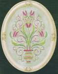 Click/tap for more details of Dance of the Tulips (cross stitch) by Glendon Place