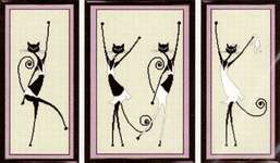 Click for more details of Dancing Cats (cross stitch) by Oven Company