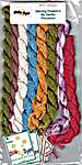 Click/tap for more details of Dancing Flowers in my Garden Silk Pack (thread and floss) by Dinky Dyes Designs
