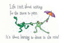 Click for more details of Dancing in the Rain (cross stitch) by Peter Underhill