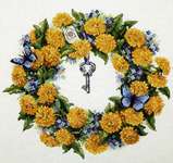 Click for more details of Dandelion Wreath (cross stitch) by Merejka