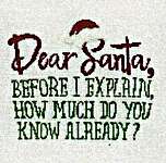 Click for more details of Dear Santa (cross stitch) by Keslyn's