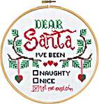 Click for more details of Dear Santa (cross stitch) by Permin of Copenhagen