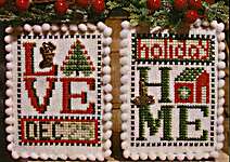 Click for more details of Dec 25 & Holiday Home (cross stitch) by Hinzeit