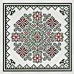 Click for more details of December Hearts Square (cross stitch) by Happiness is Heart Made