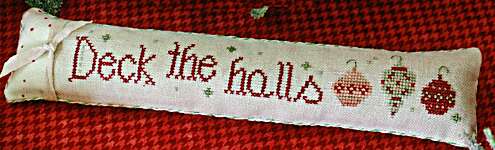Click/tap for more details of Deck The Halls (cross stitch) by October House