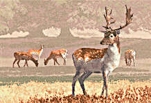 Click for more details of Deer Park (cross stitch) by John Clayton