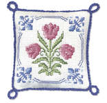 Delft Tulips Pincushion