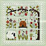 Click/tap for more details of Des Couleurs Dans Mon Jardin (The Colours in my Garden) (cross stitch) by Jardin Prive