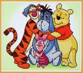 Click for more details of Diamond Painting - Pooh with Friends (diamond painting) by Vervaco