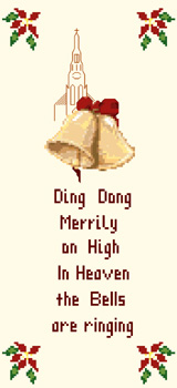 Click/tap for more details of Ding Dong Merrily on High (cross stitch) by Anne Peden