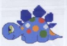 Click for more details of Dino (cross stitch) by Permin of Copenhagen