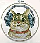 Click for more details of DJ Kitty (no-count cross stitch) by Needleart World