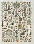 Click/tap for more details of Dog's Declaration (cross stitch) by Ink Circles
